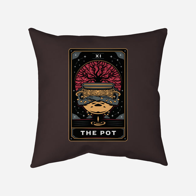 The Pot Tarot Card-None-Removable Cover w Insert-Throw Pillow-Logozaste