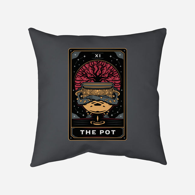 The Pot Tarot Card-None-Removable Cover-Throw Pillow-Logozaste
