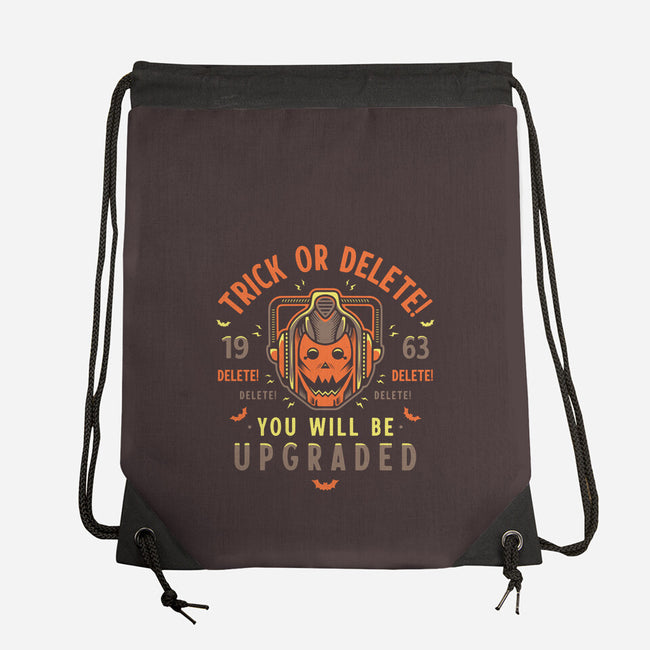 Trick Or Delete-None-Drawstring-Bag-Logozaste