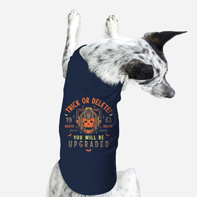 Trick Or Delete-Dog-Basic-Pet Tank-Logozaste