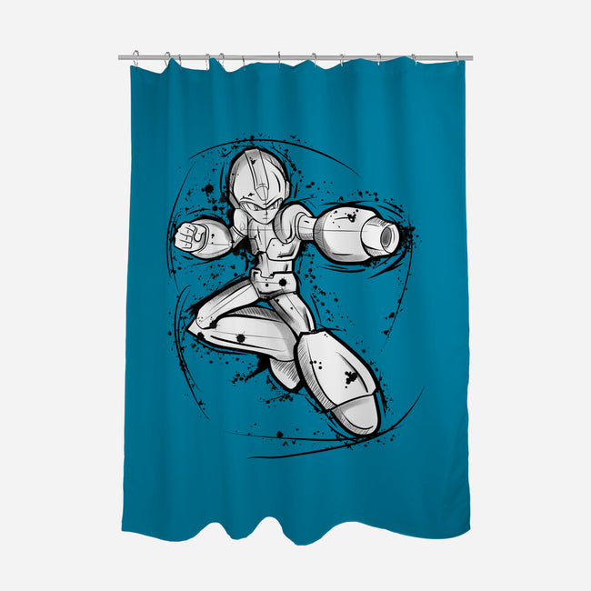Mega Sketch-None-Polyester-Shower Curtain-nickzzarto