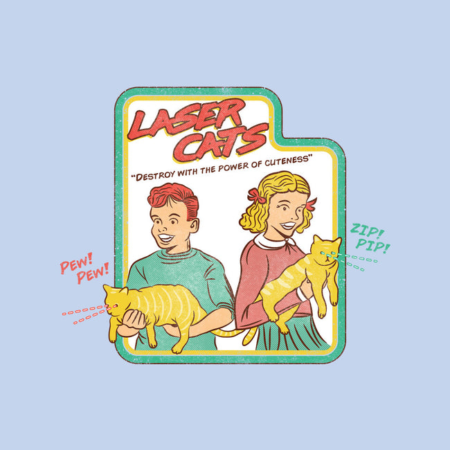 Laser Cats Destroy-Unisex-Basic-Tee-hbdesign