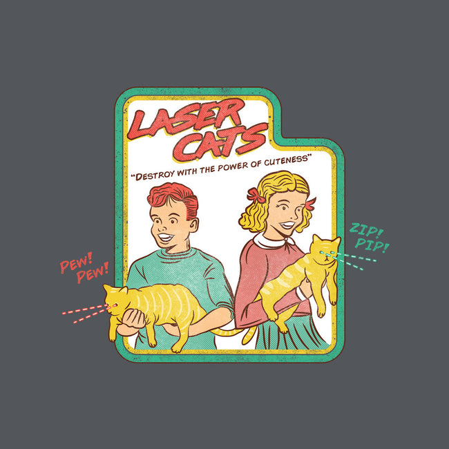 Laser Cats Destroy-Unisex-Kitchen-Apron-hbdesign
