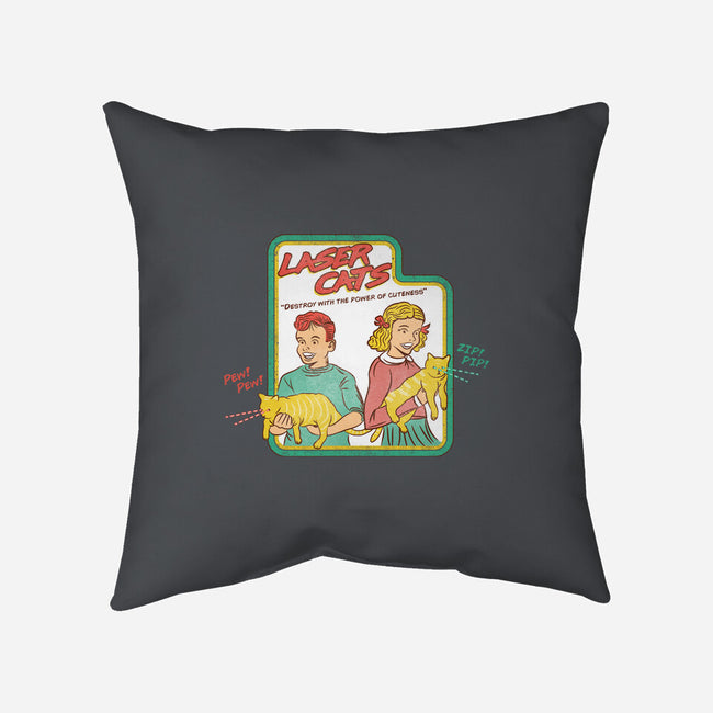 Laser Cats Destroy-None-Non-Removable Cover w Insert-Throw Pillow-hbdesign