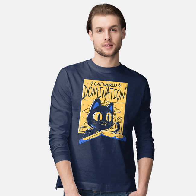 Cat Masterplan-Mens-Long Sleeved-Tee-estudiofitas