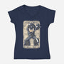 Mega Tarot-Womens-V-Neck-Tee-turborat14