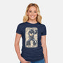 Mega Tarot-Womens-Fitted-Tee-turborat14