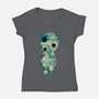 The Spirit Of The Forest-Womens-V-Neck-Tee-Hafaell