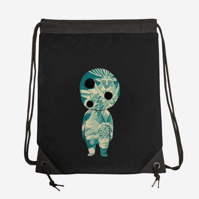 The Spirit Of The Forest-None-Drawstring-Bag-Hafaell