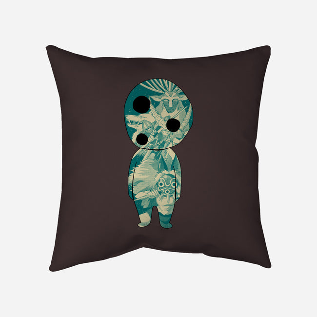 The Spirit Of The Forest-None-Removable Cover-Throw Pillow-Hafaell