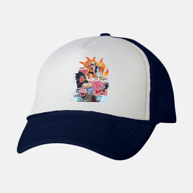 Naruto Battle-Unisex-Trucker-Hat-jacnicolauart