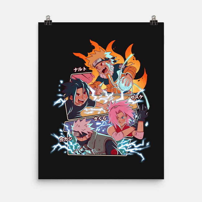 Naruto Battle-None-Matte-Poster-jacnicolauart