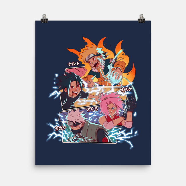 Naruto Battle-None-Matte-Poster-jacnicolauart