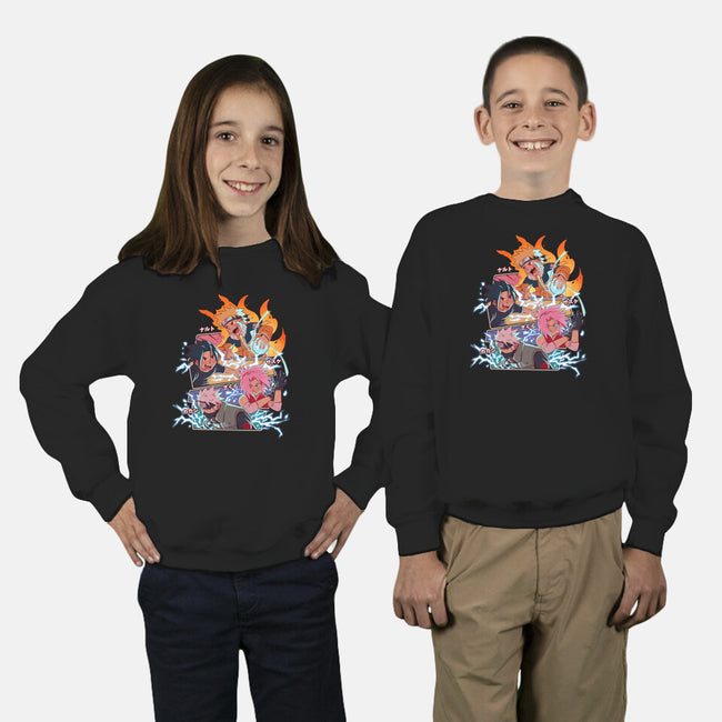 Naruto Battle-Youth-Crew Neck-Sweatshirt-jacnicolauart