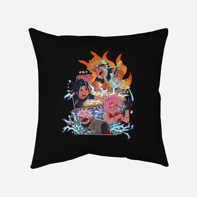 Naruto Battle-None-Non-Removable Cover w Insert-Throw Pillow-jacnicolauart