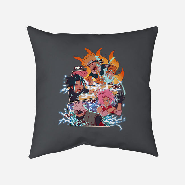 Naruto Battle-None-Non-Removable Cover w Insert-Throw Pillow-jacnicolauart