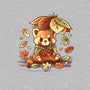 Red Panda Leaf Umbrella-Mens-Basic-Tee-NemiMakeit