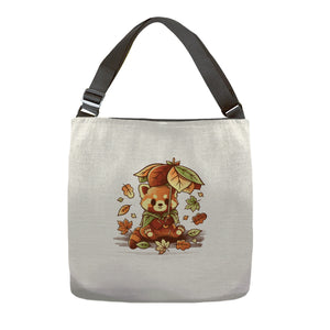 Red Panda Leaf Umbrella