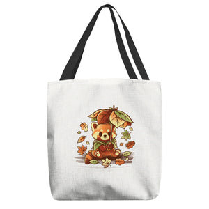 Red Panda Leaf Umbrella