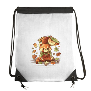 Red Panda Leaf Umbrella