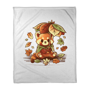 Red Panda Leaf Umbrella