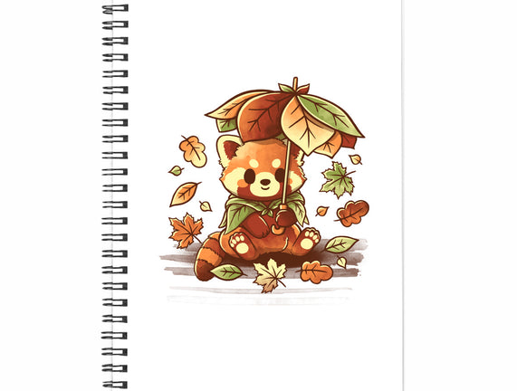 Red Panda Leaf Umbrella