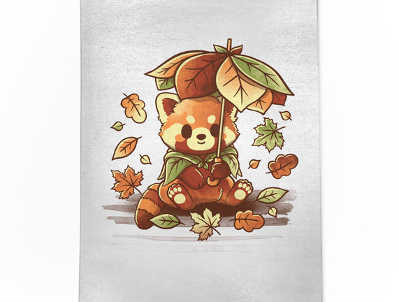 Red Panda Leaf Umbrella