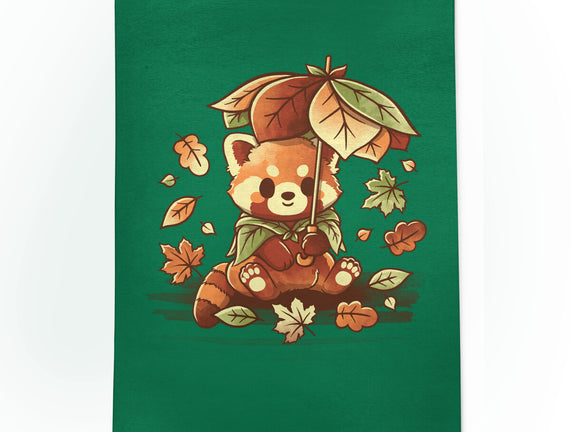 Red Panda Leaf Umbrella