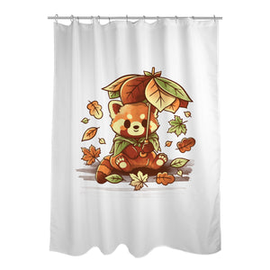 Red Panda Leaf Umbrella