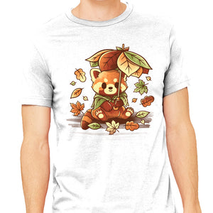 Red Panda Leaf Umbrella