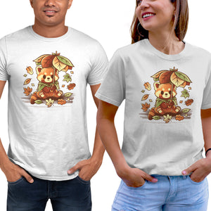 Red Panda Leaf Umbrella