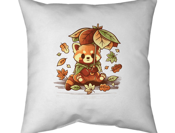 Red Panda Leaf Umbrella