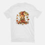 Red Panda Leaf Umbrella-Mens-Heavyweight-Tee-NemiMakeit