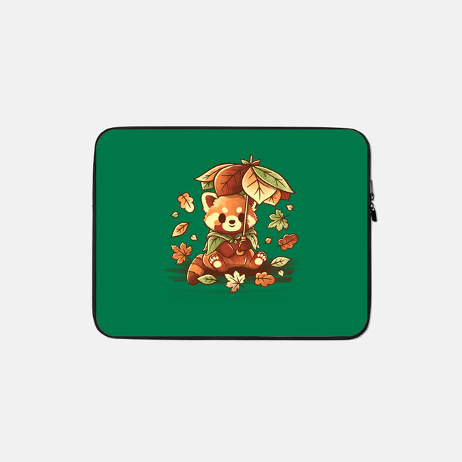 Red Panda Leaf Umbrella-None-Zippered-Laptop Sleeve-NemiMakeit