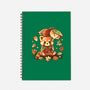 Red Panda Leaf Umbrella-None-Dot Grid-Notebook-NemiMakeit