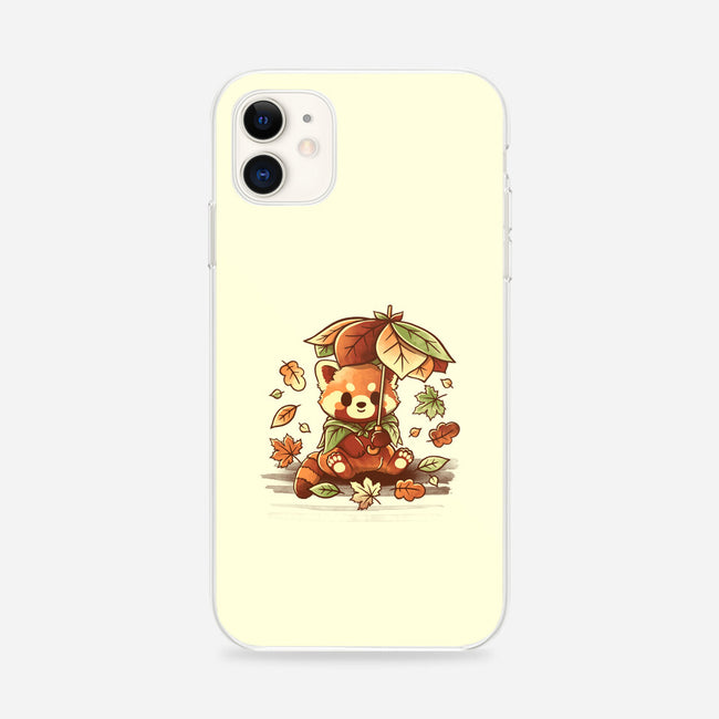 Red Panda Leaf Umbrella-iPhone-Snap-Phone Case-NemiMakeit