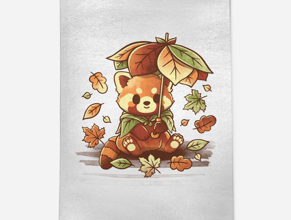 Red Panda Leaf Umbrella