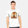 Red Panda Leaf Umbrella-Mens-Heavyweight-Tee-NemiMakeit