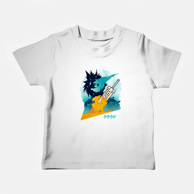 Cloud And Chocobo-Baby-Basic-Tee-Logozaste