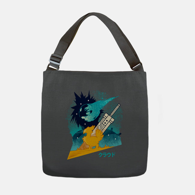 Cloud And Chocobo-None-Adjustable Tote-Bag-Logozaste