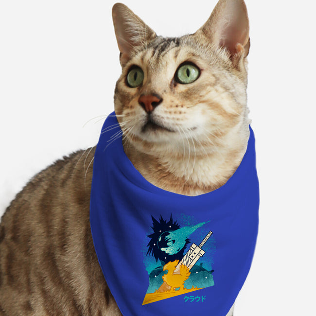 Cloud And Chocobo-Cat-Bandana-Pet Collar-Logozaste