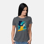 Cloud And Chocobo-Womens-Basic-Tee-Logozaste