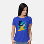 Cloud And Chocobo-Womens-Basic-Tee-Logozaste