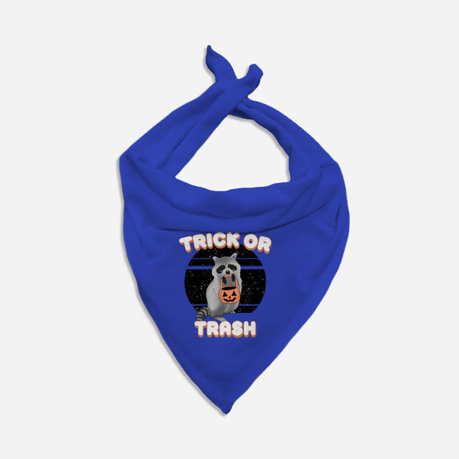 Trick Or Trash-Dog-Bandana-Pet Collar-MaxoArt