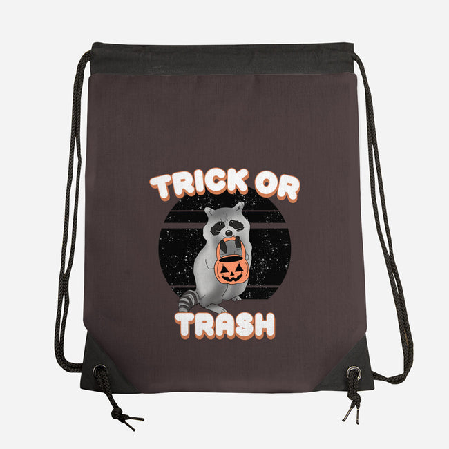 Trick Or Trash-None-Drawstring-Bag-MaxoArt