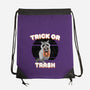 Trick Or Trash-None-Drawstring-Bag-MaxoArt