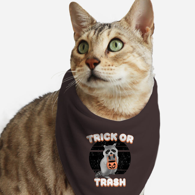 Trick Or Trash-Cat-Bandana-Pet Collar-MaxoArt