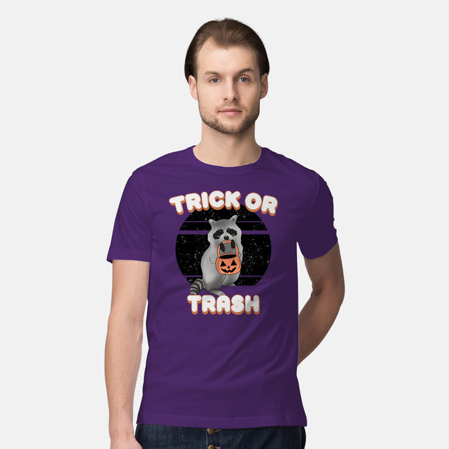 Trick Or Trash-Mens-Premium-Tee-MaxoArt