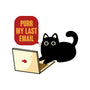 Purr My Last Email-Unisex-Basic-Tee-tobefonseca