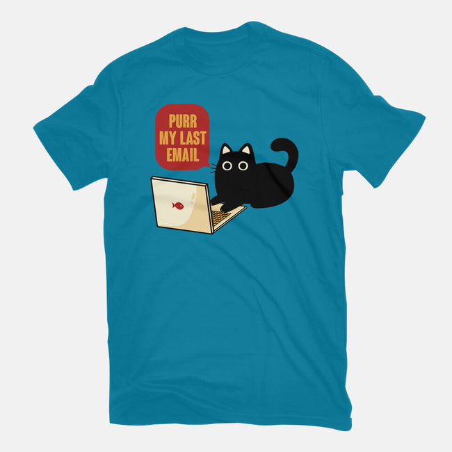 Purr My Last Email-Womens-Fitted-Tee-tobefonseca